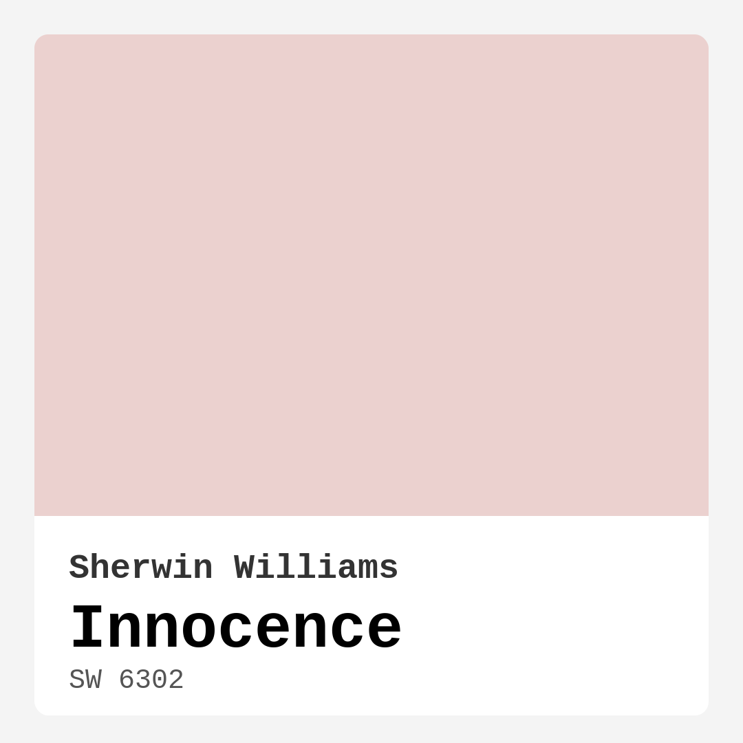 Sherwin Williams Innocence SW 6302 Real Images
