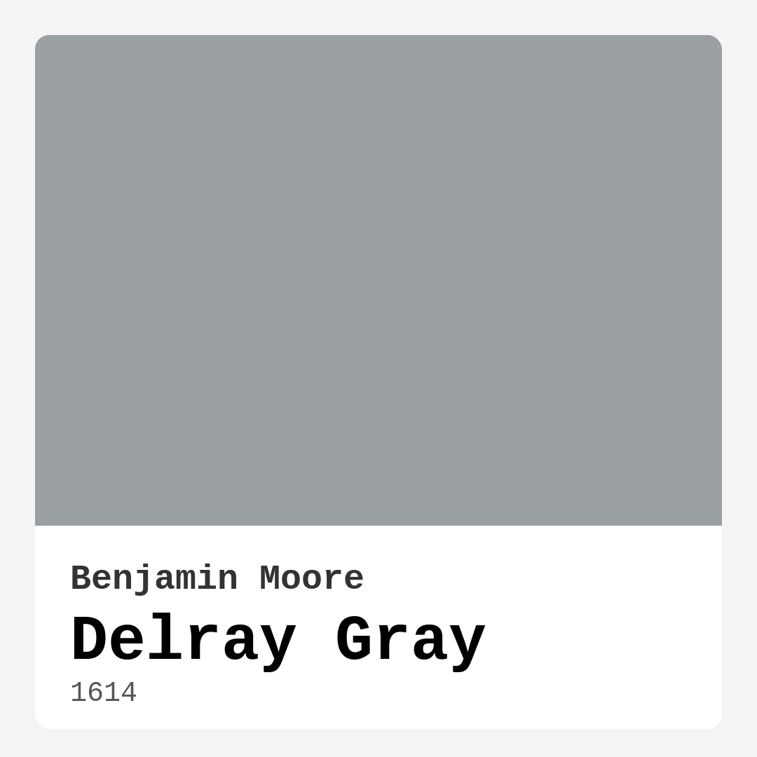 Benjamin Moore Delray Gray 1614 Real Images