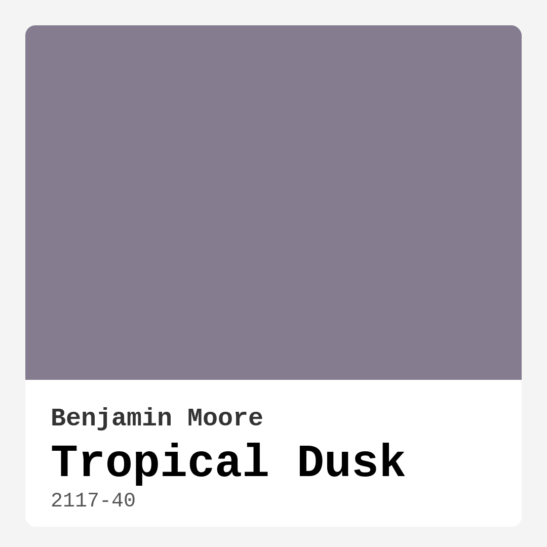 Tropical Dusk 2117-40 by Benjamin Moore