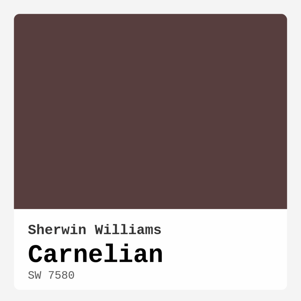 Carnelian SW 7580 by Sherwin Williams