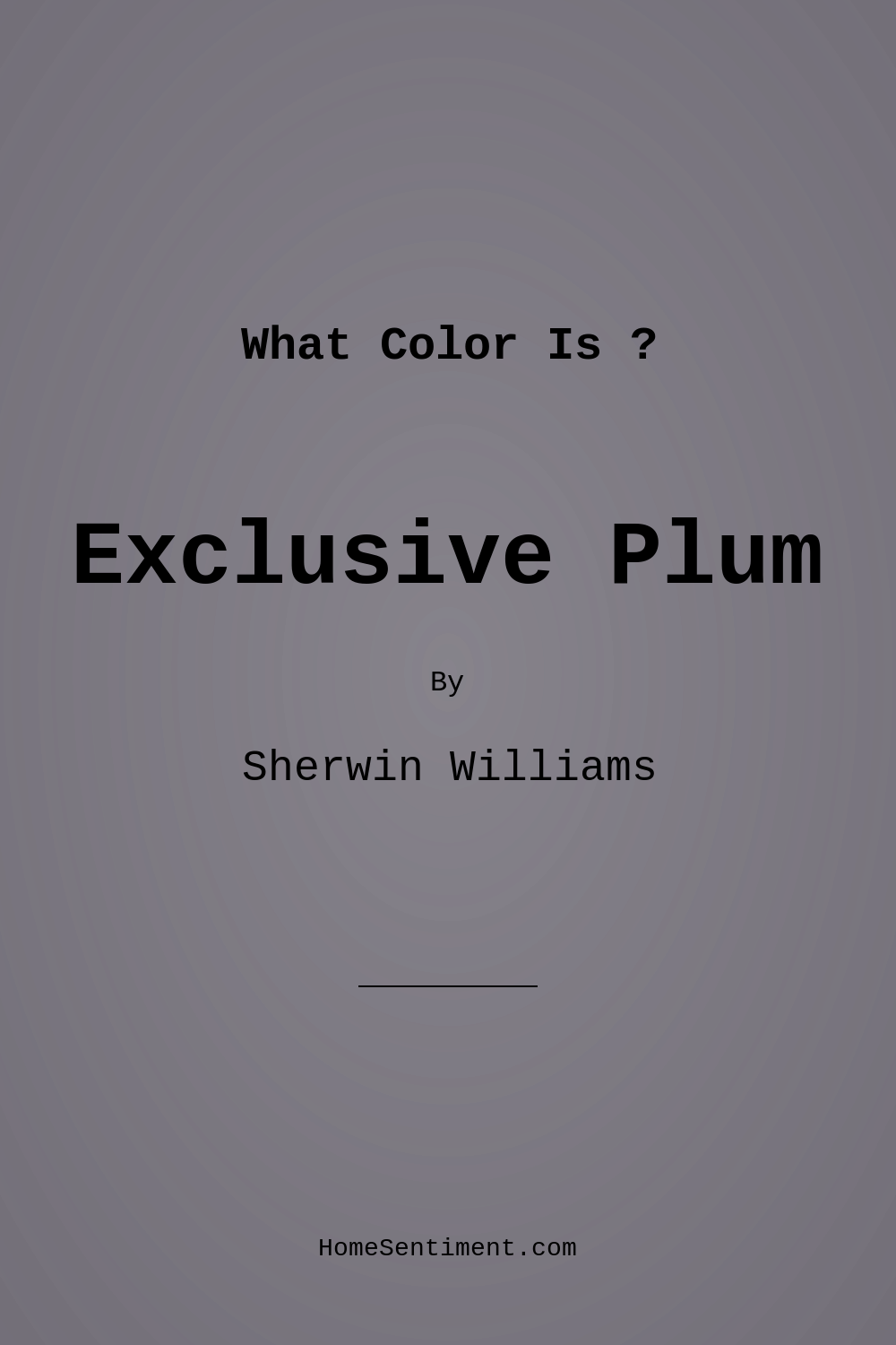 Exclusive Plum SW 6263 by Sherwin Williams