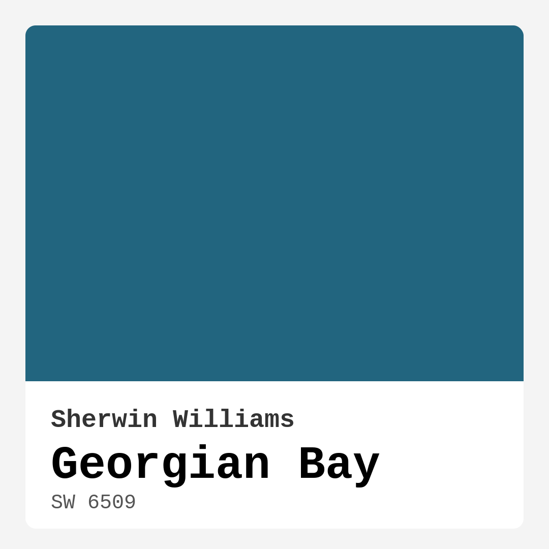 Georgian Bay SW 6509 by Sherwin Williams