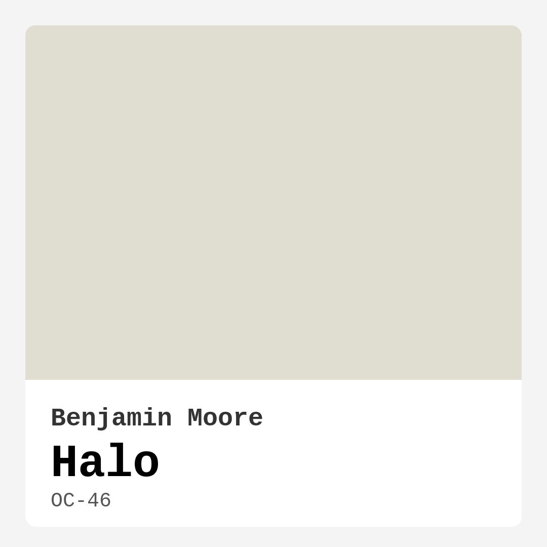 Halo OC-46 by Benjamin Moore