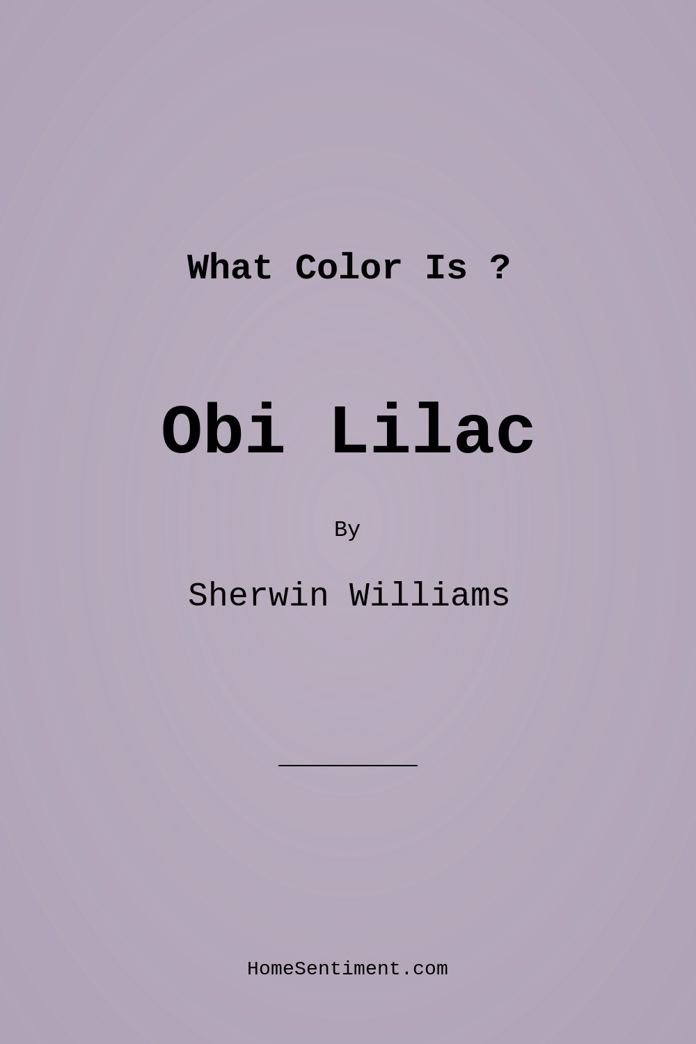 Obi Lilac SW 6556 by Sherwin Williams