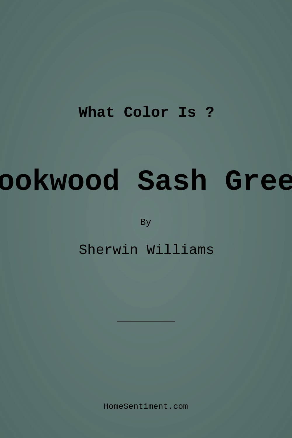 Rookwood Sash Green SW 2810 by Sherwin Williams