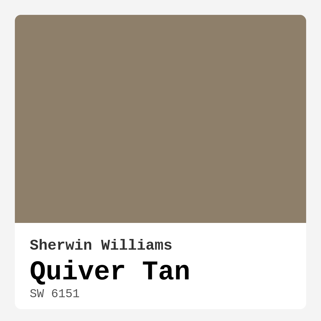 Quiver Tan SW 6151 by Sherwin Williams