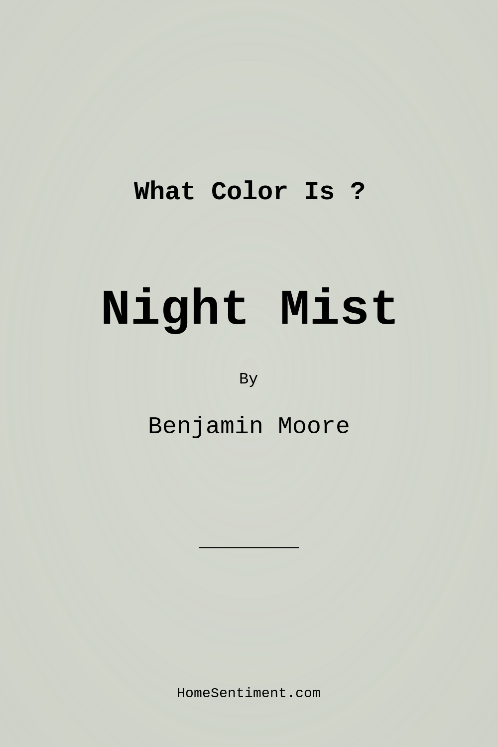 Night Mist 1569 by Benjamin Moore