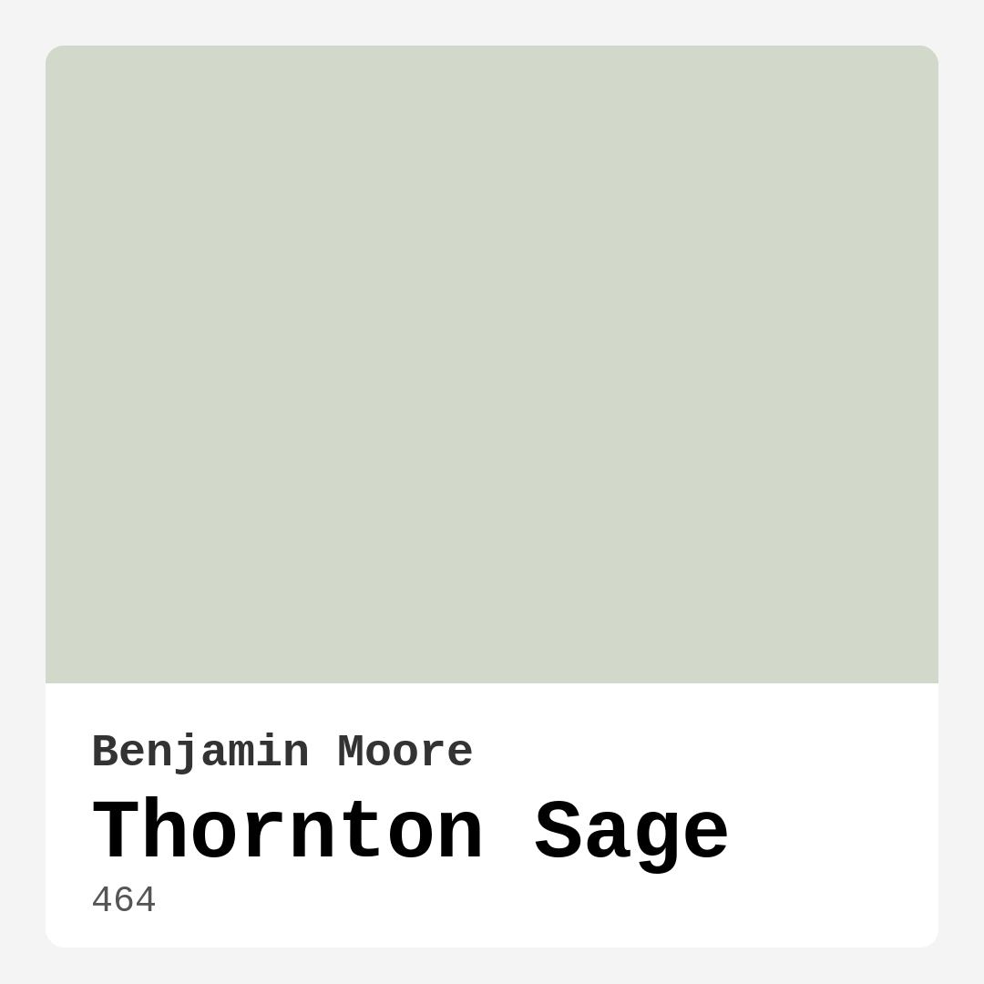 Thornton Sage 464 by Benjamin Moore