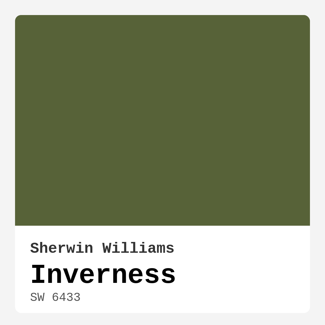 Inverness SW 6433 by Sherwin Williams