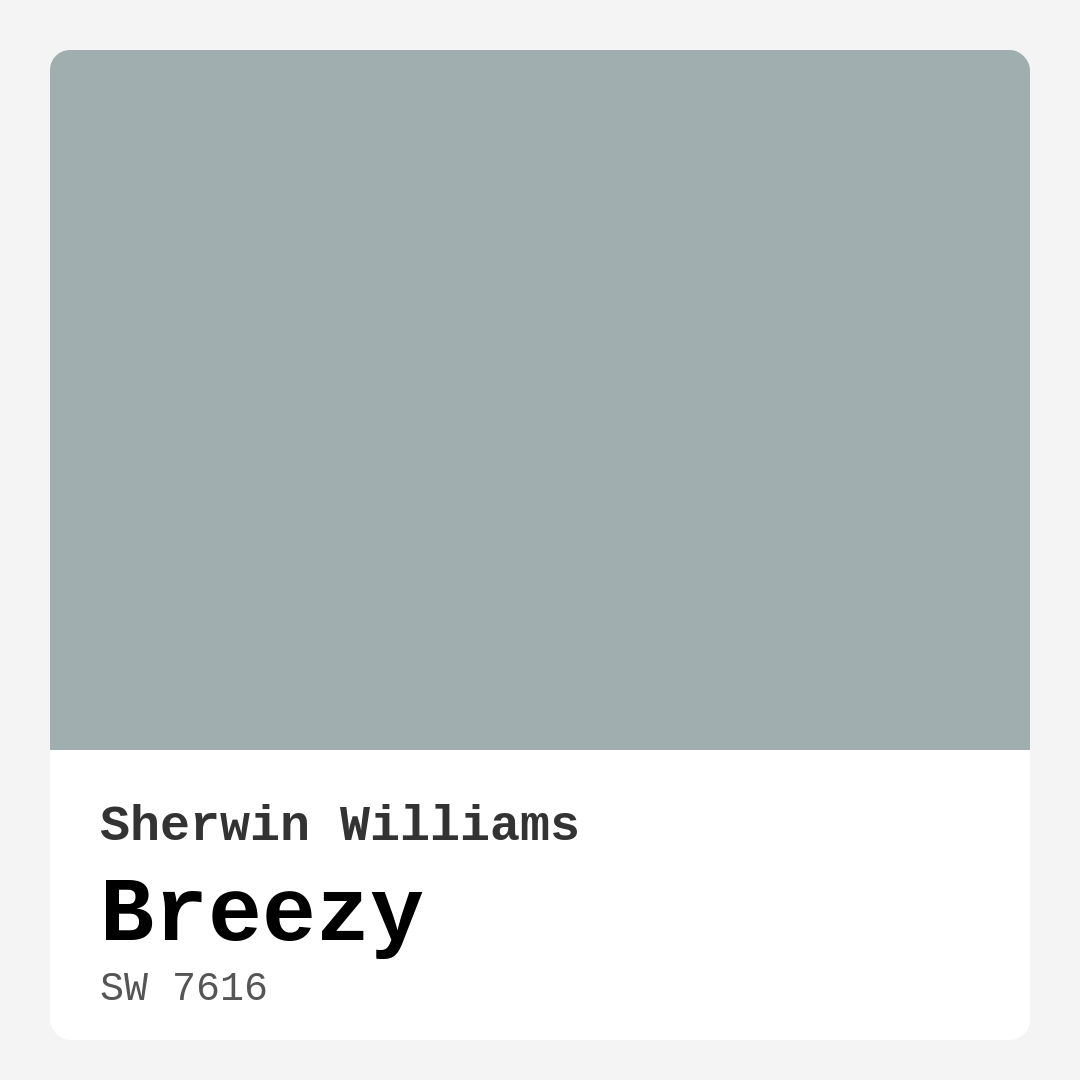Sherwin Williams Breezy SW 7616 Real Images