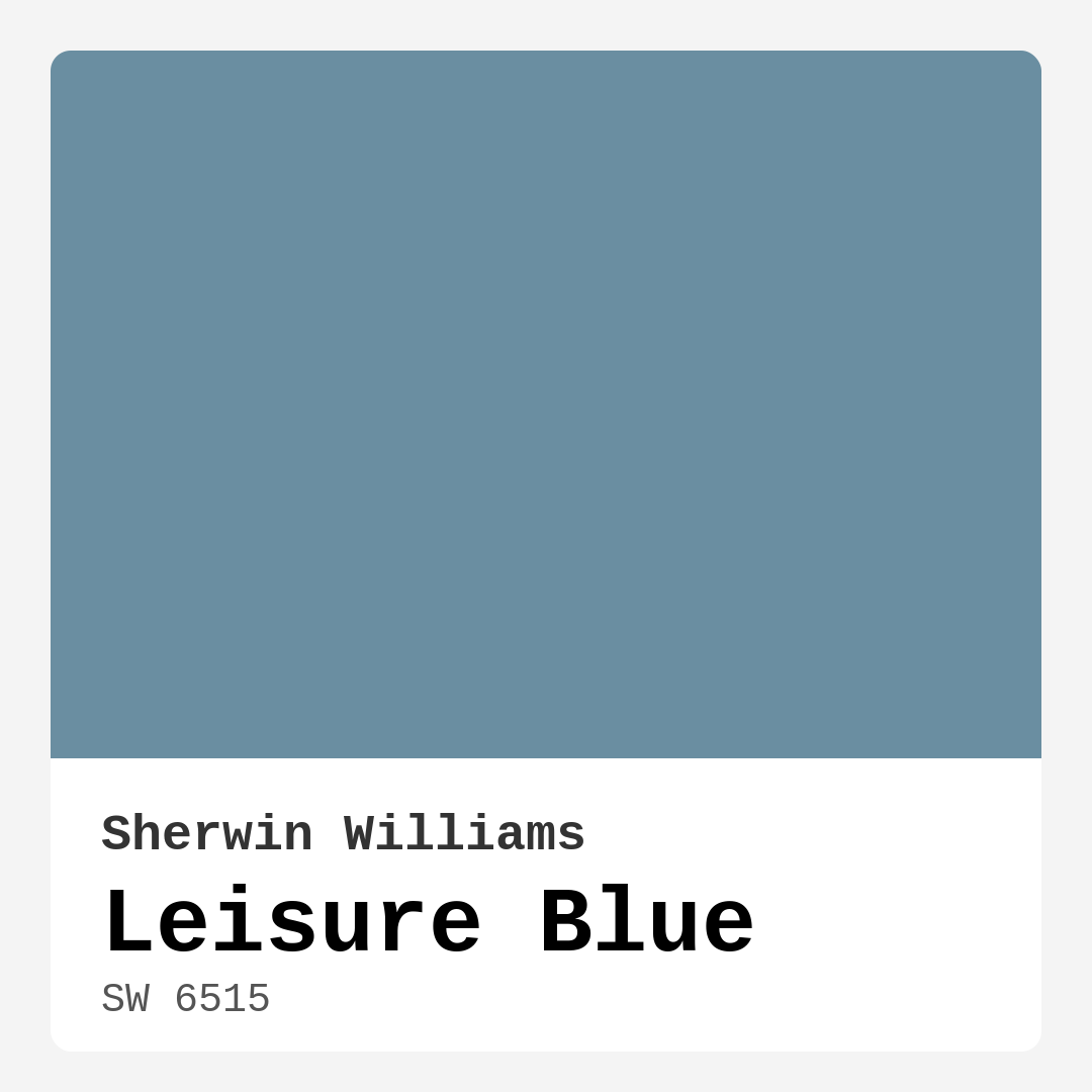 Leisure Blue SW 6515 by Sherwin Williams