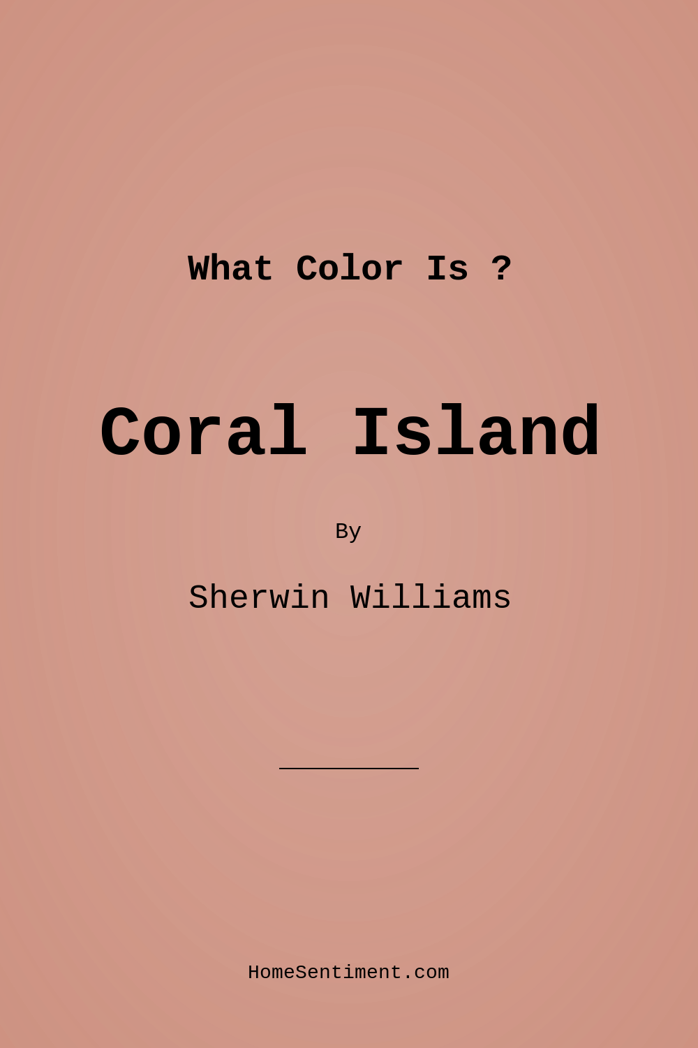 Coral Island SW 6332 by Sherwin Williams