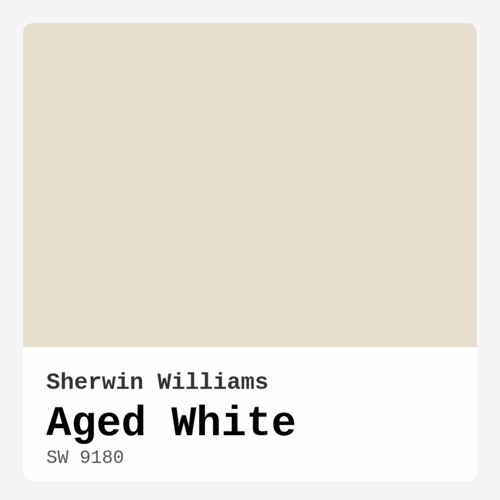 Aged White SW 9180 by Sherwin Williams