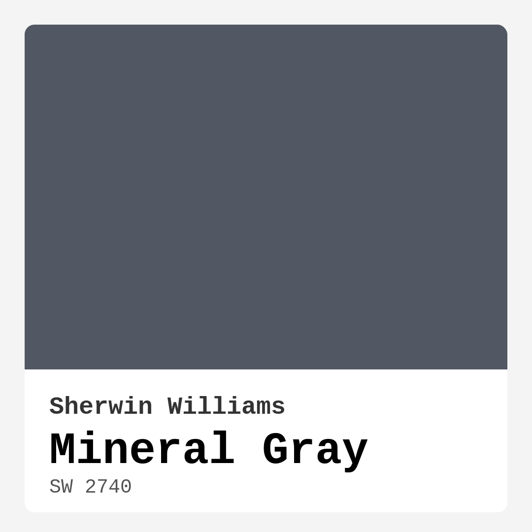Mineral Gray SW 2740 by Sherwin Williams