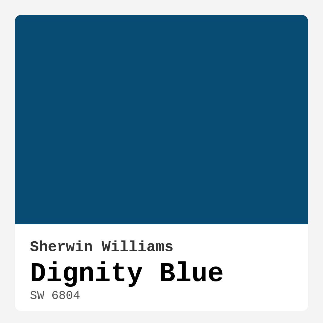 Dignity Blue SW 6804 by Sherwin Williams