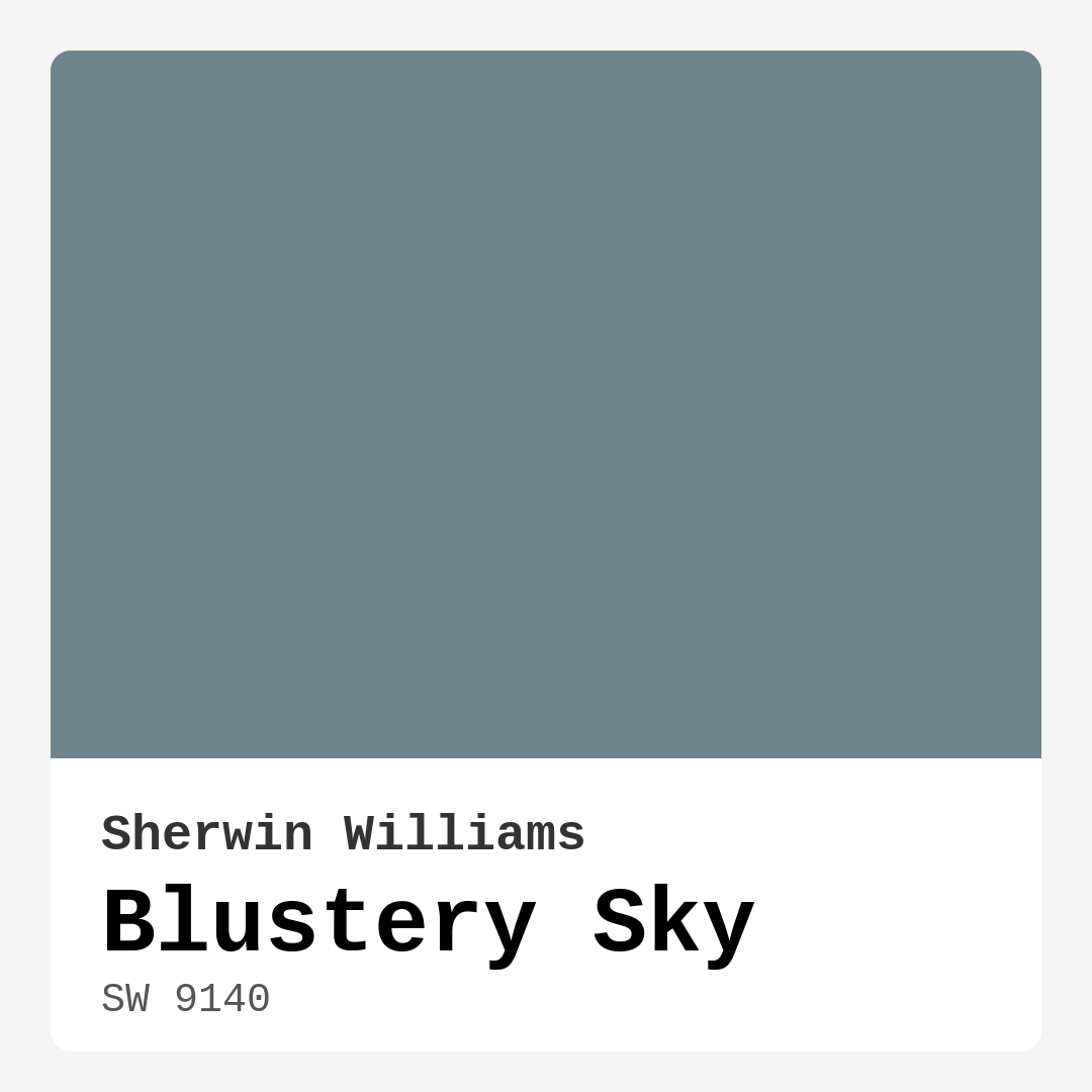 Blustery Sky SW 9140 by Sherwin Williams