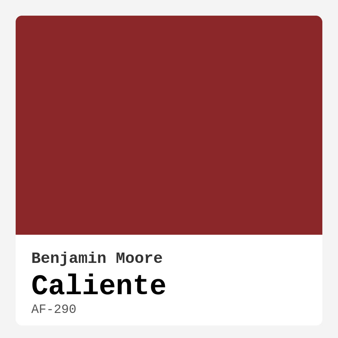 Caliente AF-290 by Benjamin Moore