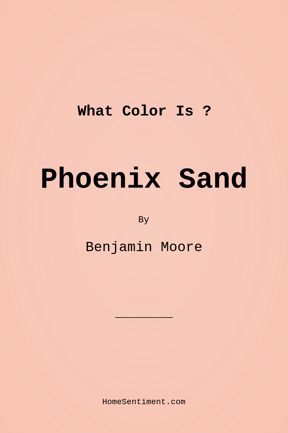 Phoenix Sand 17 by Benjamin Moore