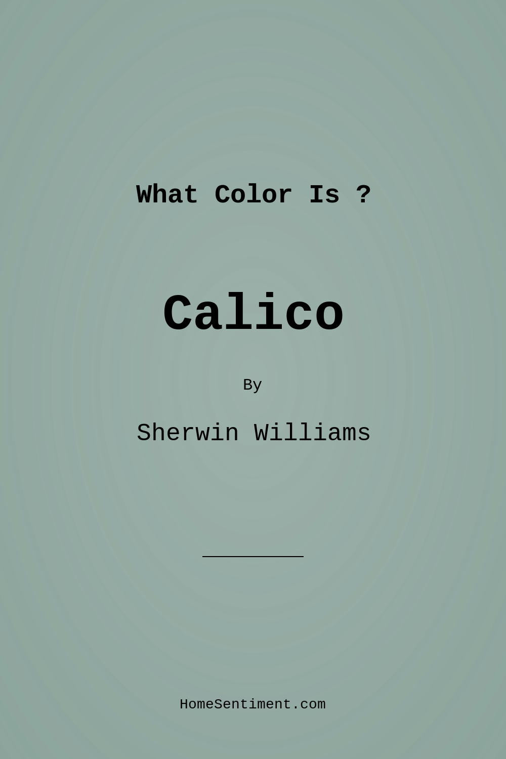 Calico SW 0017 by Sherwin Williams