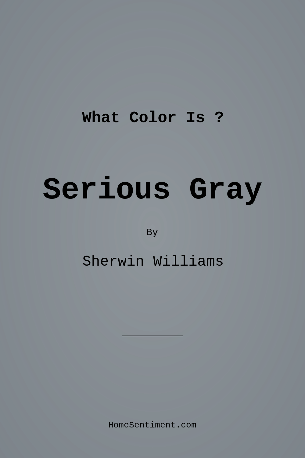 Serious Gray SW 6256 by Sherwin Williams
