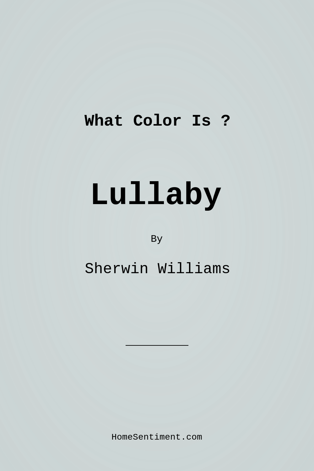 Lullaby SW 9136 by Sherwin Williams