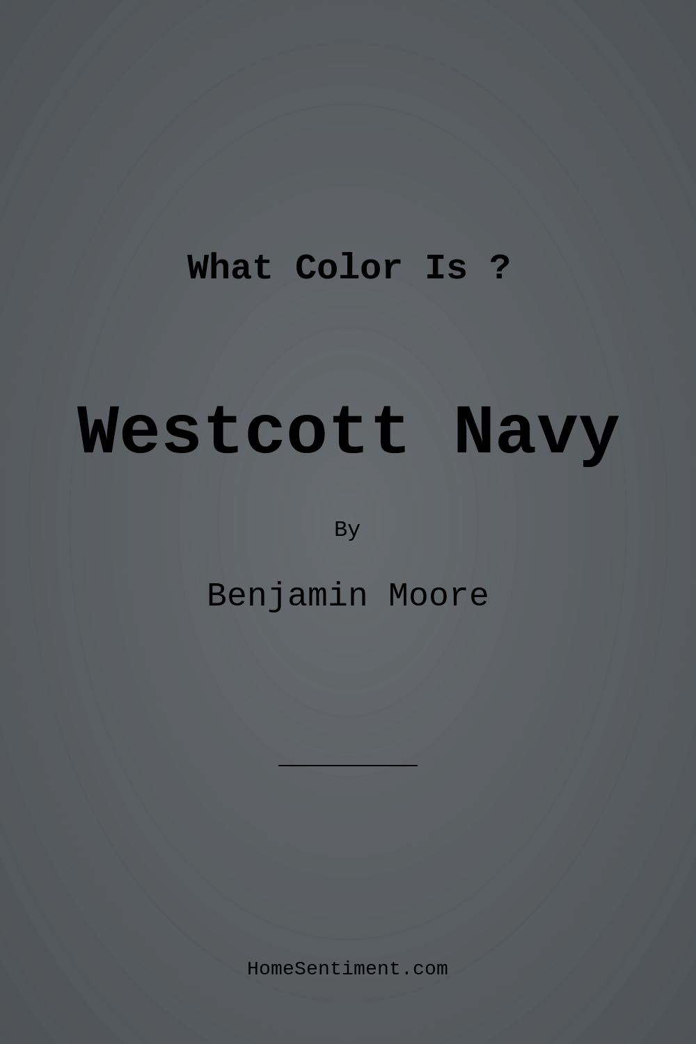 Westcott Navy 1624 by Benjamin Moore
