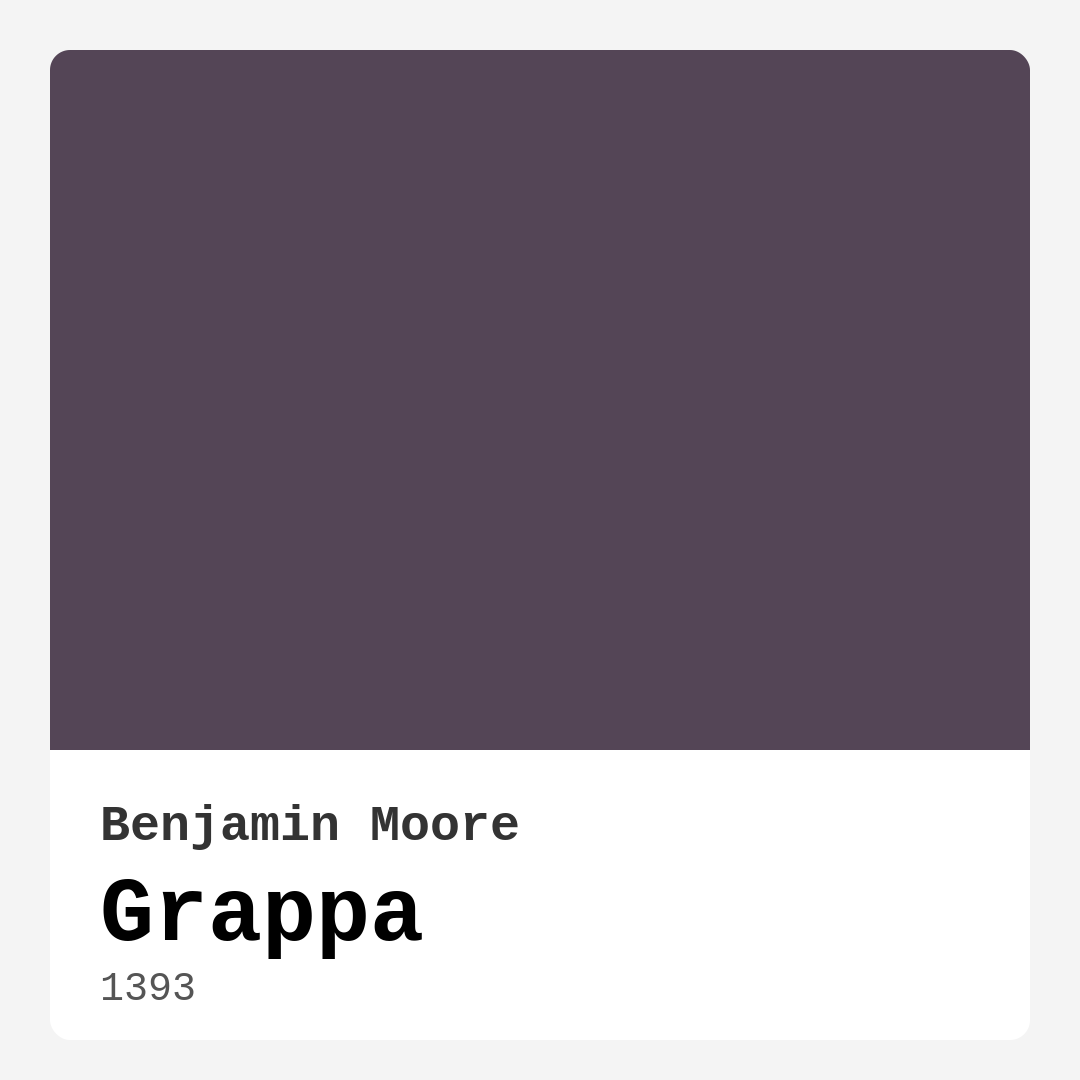 Grappa 1393 by Benjamin Moore