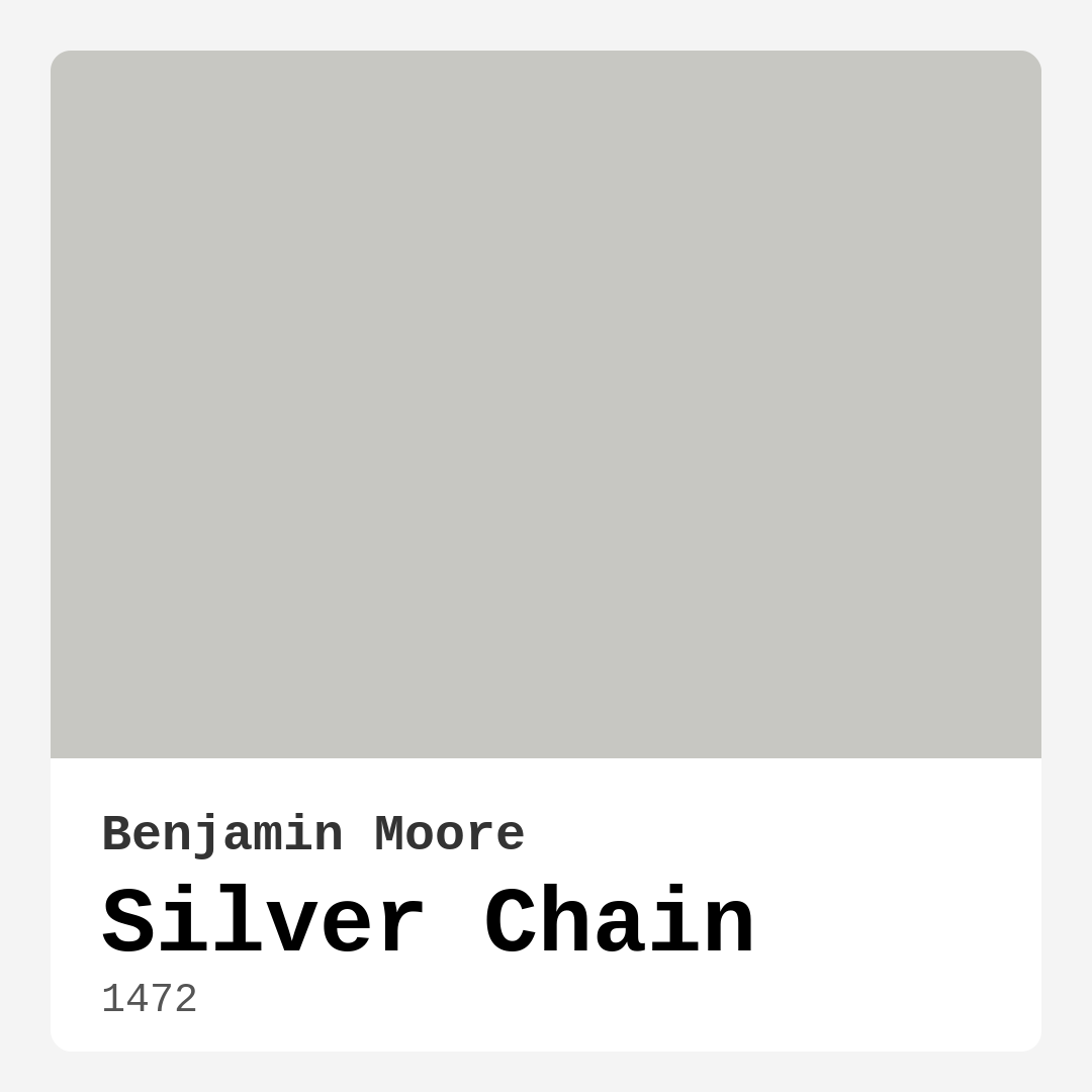 Silver Chain 1472 by Benjamin Moore