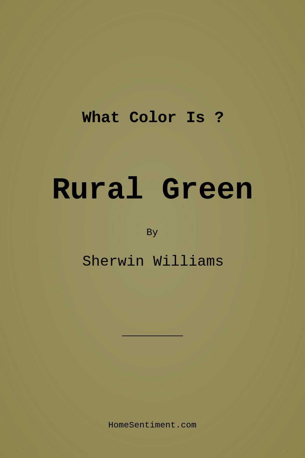 Rural Green SW 6418 by Sherwin Williams