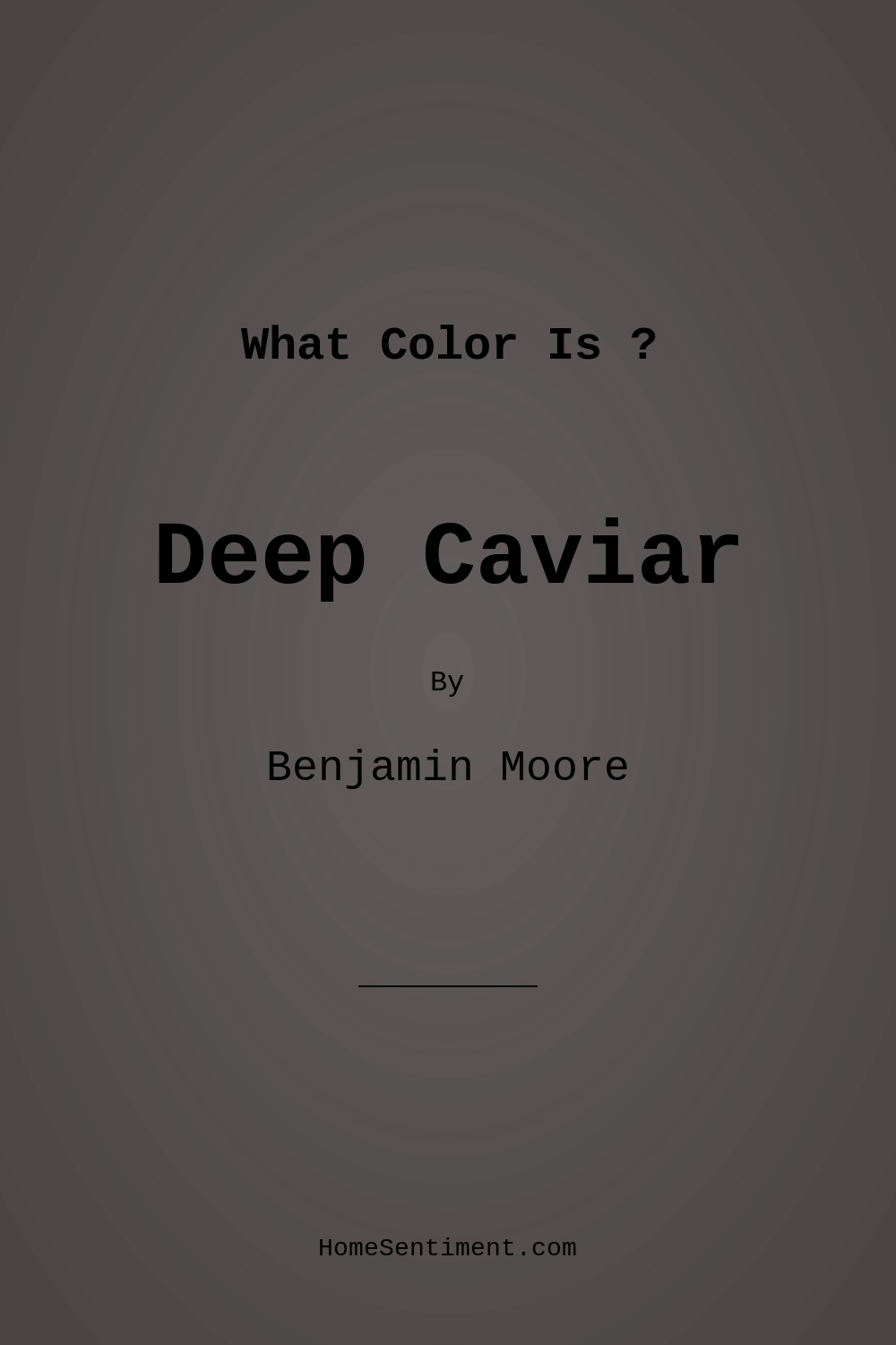 Deep Caviar 2130-20 by Benjamin Moore