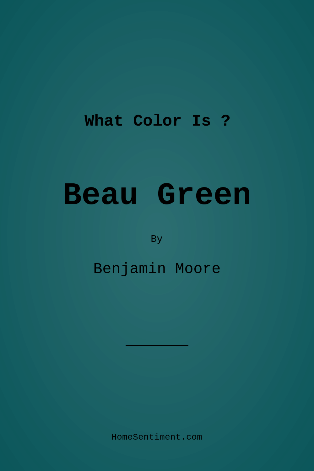 Beau Green 2054-20 by Benjamin Moore