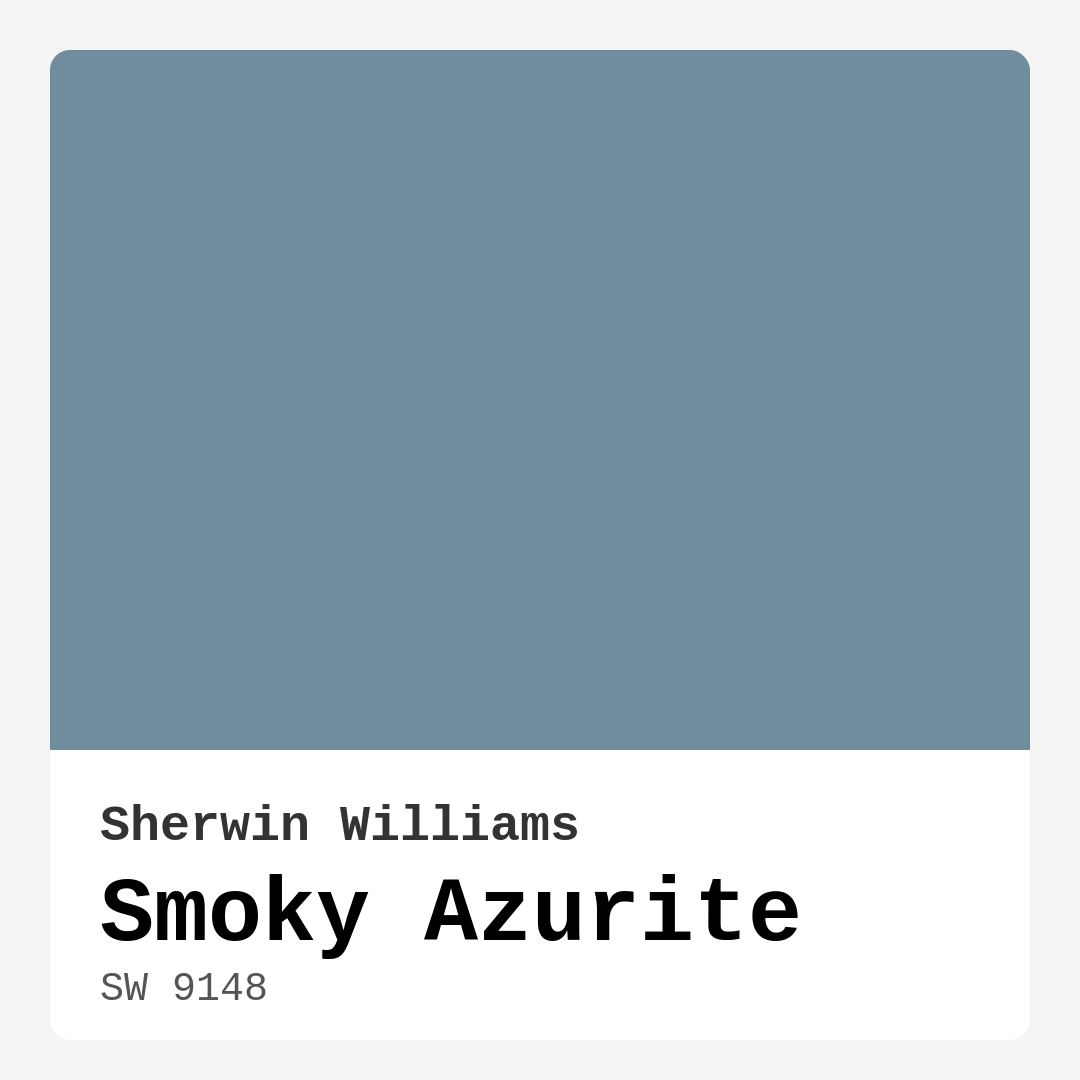 Smoky Azurite SW 9148 by Sherwin Williams