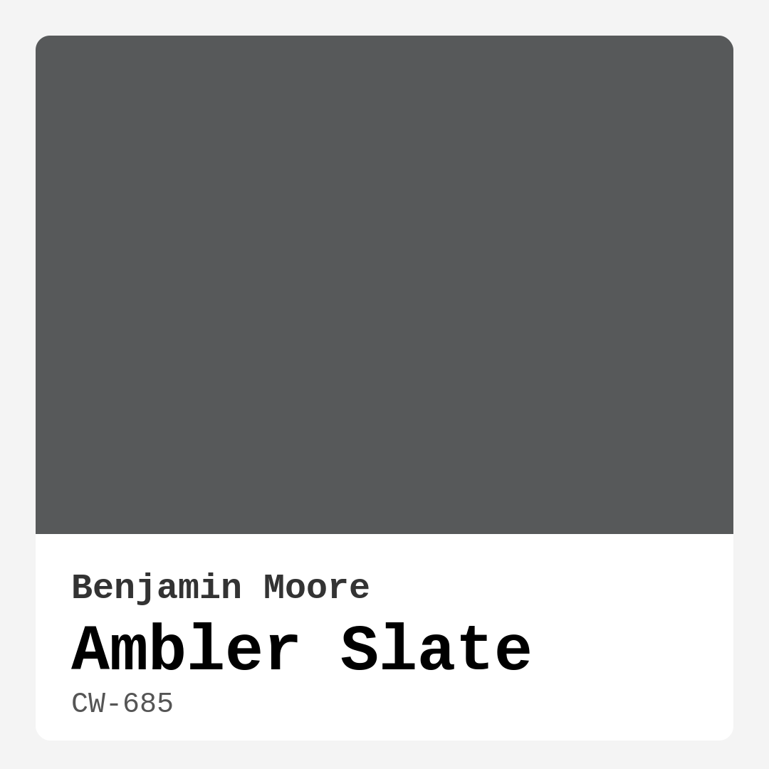 Ambler Slate CW-685 by Benjamin Moore