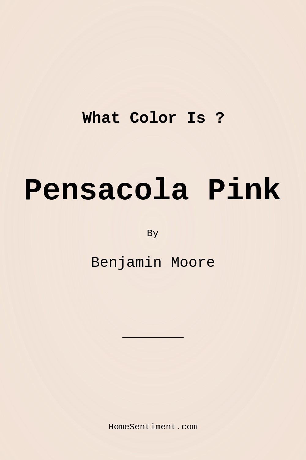Pensacola Pink 1184 by Benjamin Moore