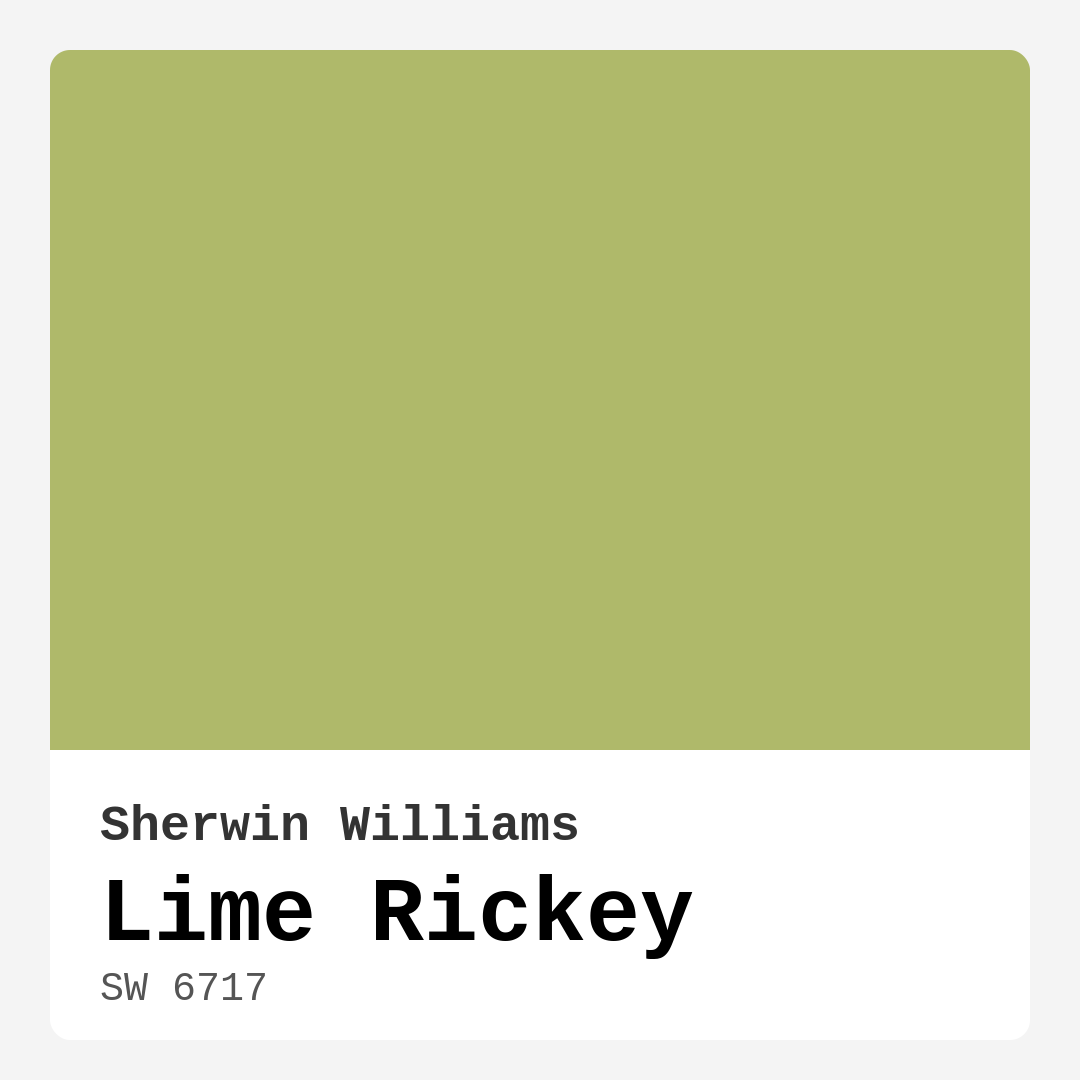 Lime Rickey SW 6717 by Sherwin Williams