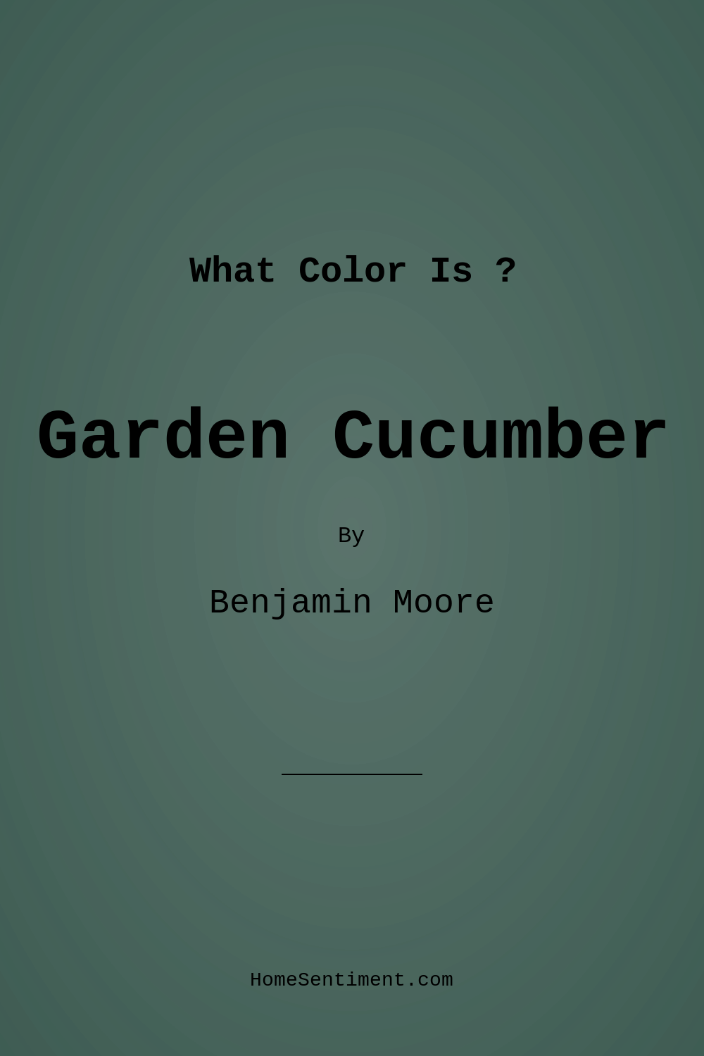 Garden Cucumber 644 by Benjamin Moore