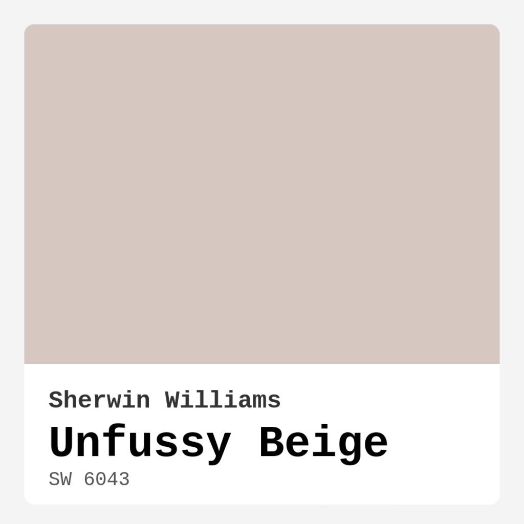 Unfussy Beige SW 6043 by Sherwin Williams