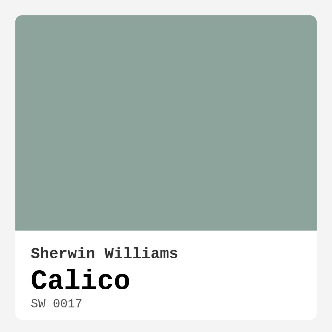 Calico SW 0017 by Sherwin Williams