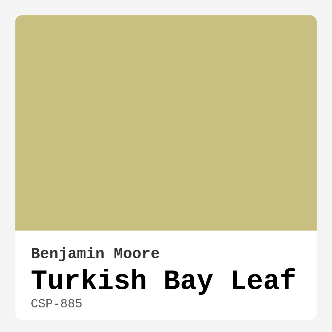 Turkish Bay Leaf CSP-885 by Benjamin Moore