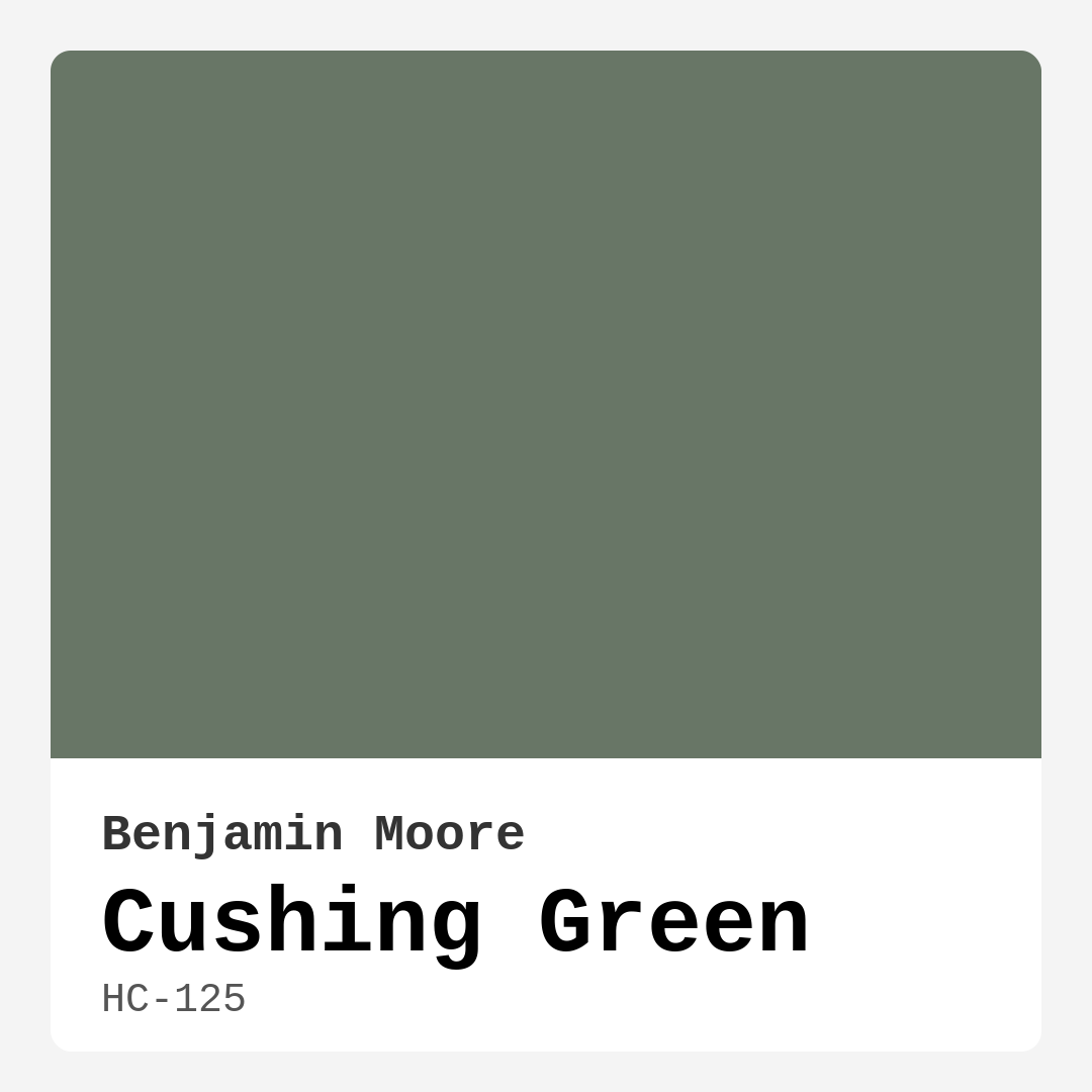 Cushing Green HC-125 by Benjamin Moore