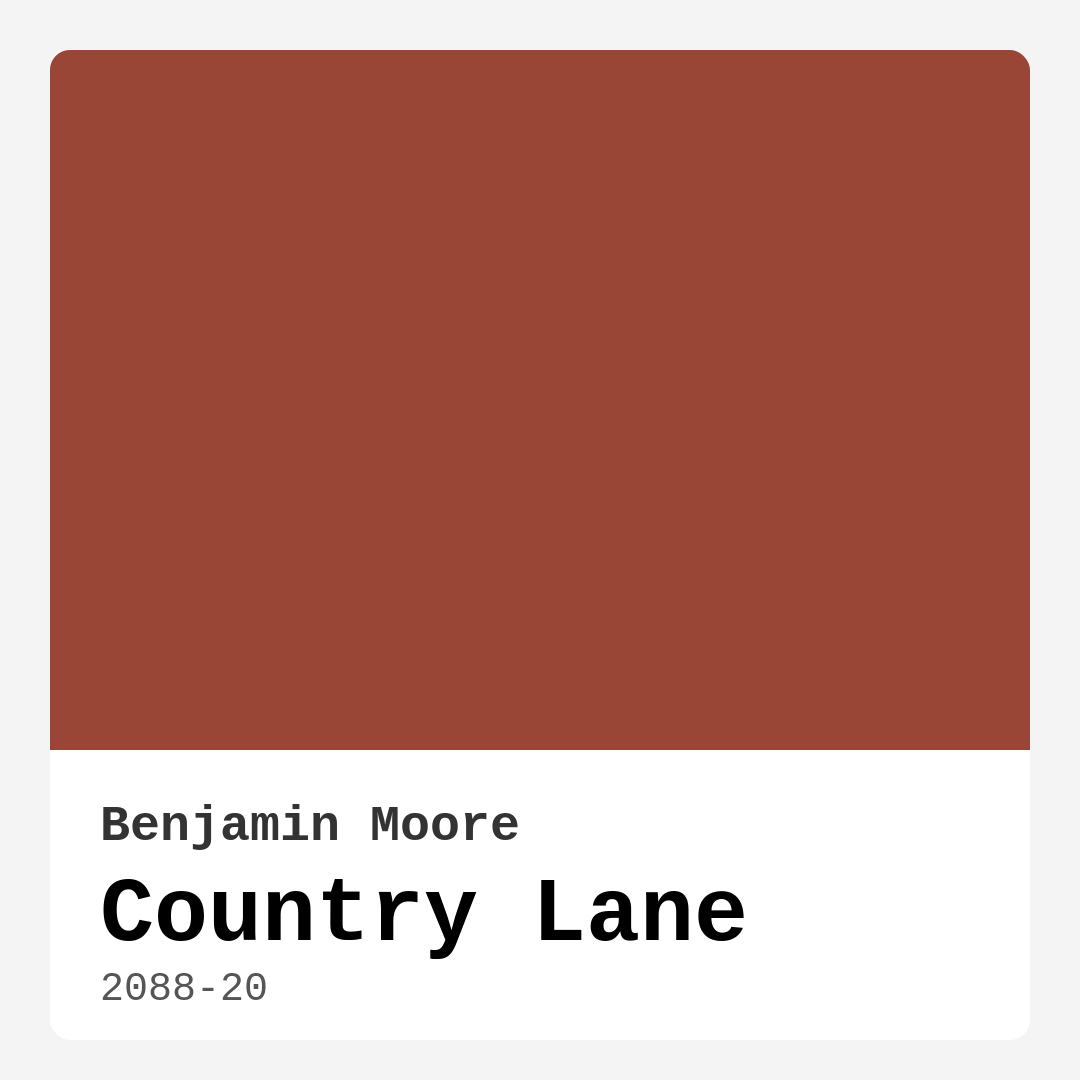Country Lane 2088-20 by Benjamin Moore