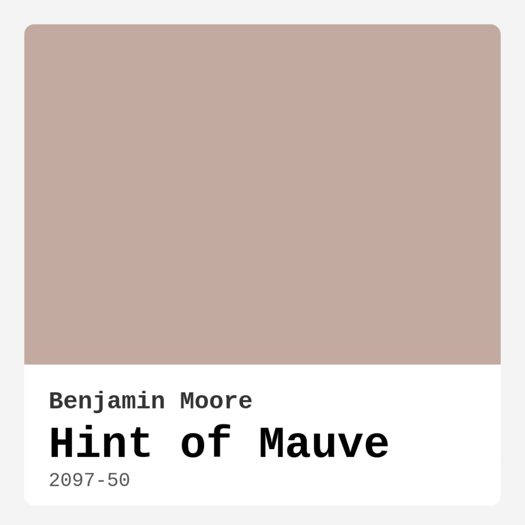Hint of Mauve 2097-50 by Benjamin Moore