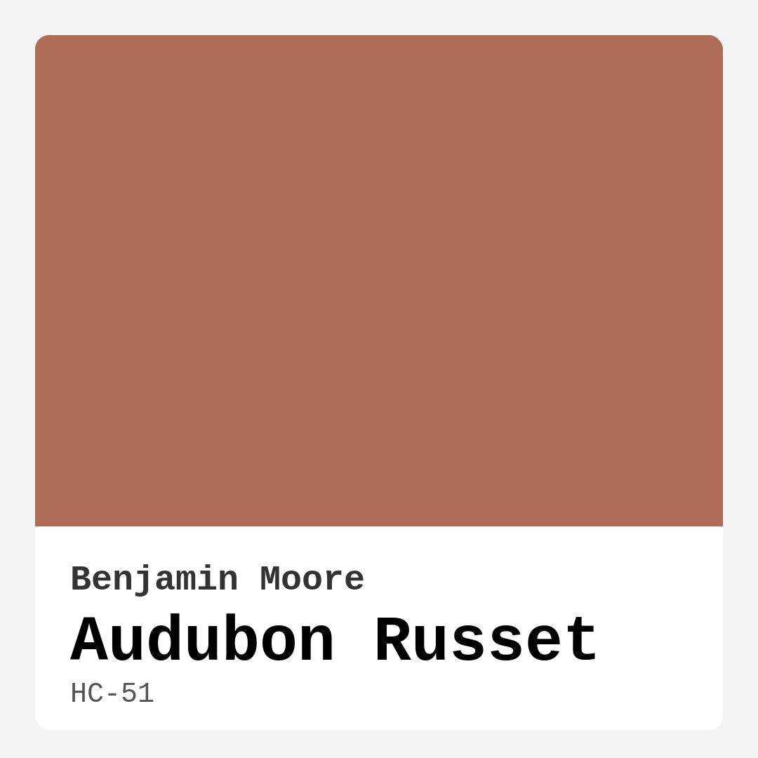 Audubon Russet HC-51 by Benjamin Moore