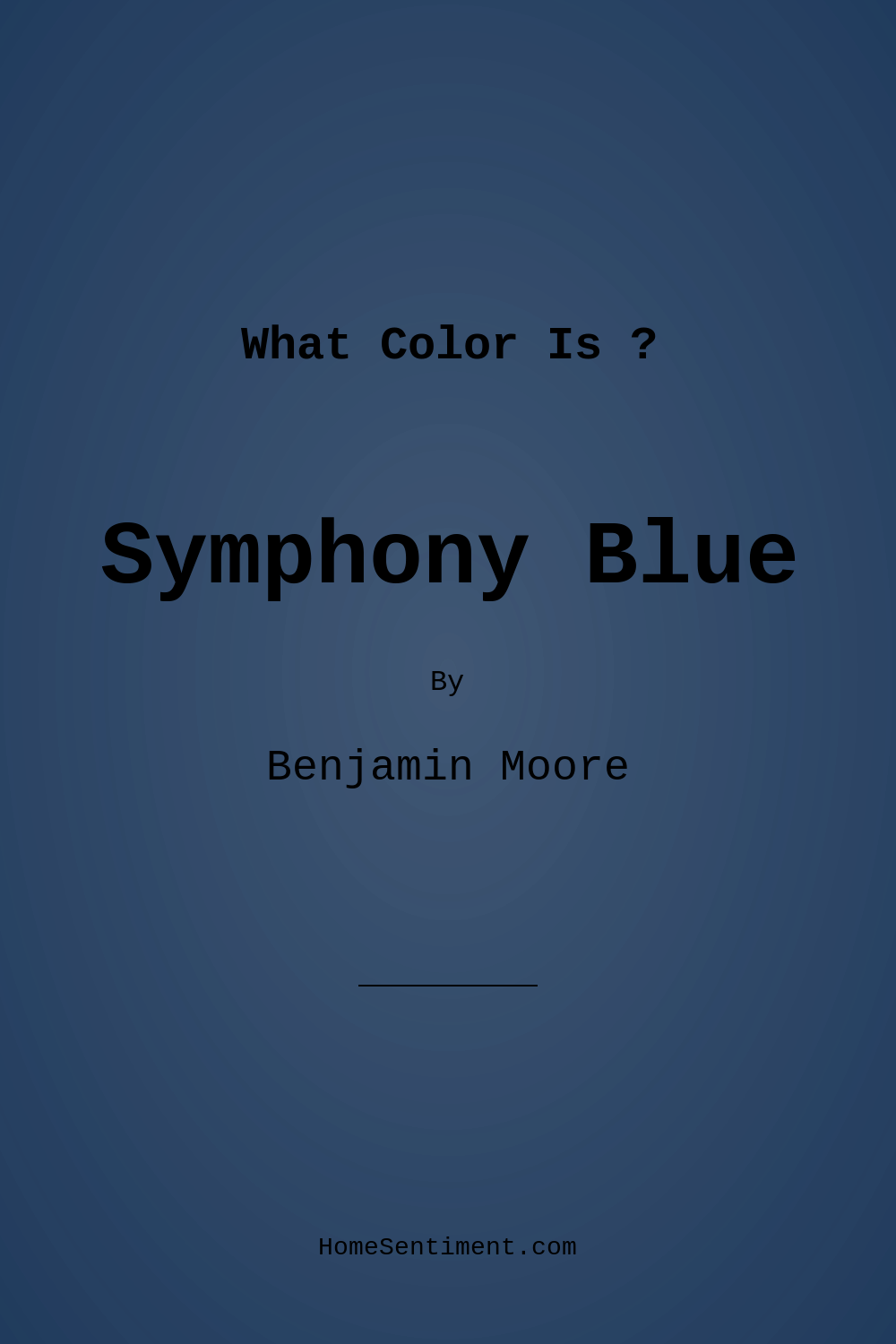 Symphony Blue 2060-10 by Benjamin Moore