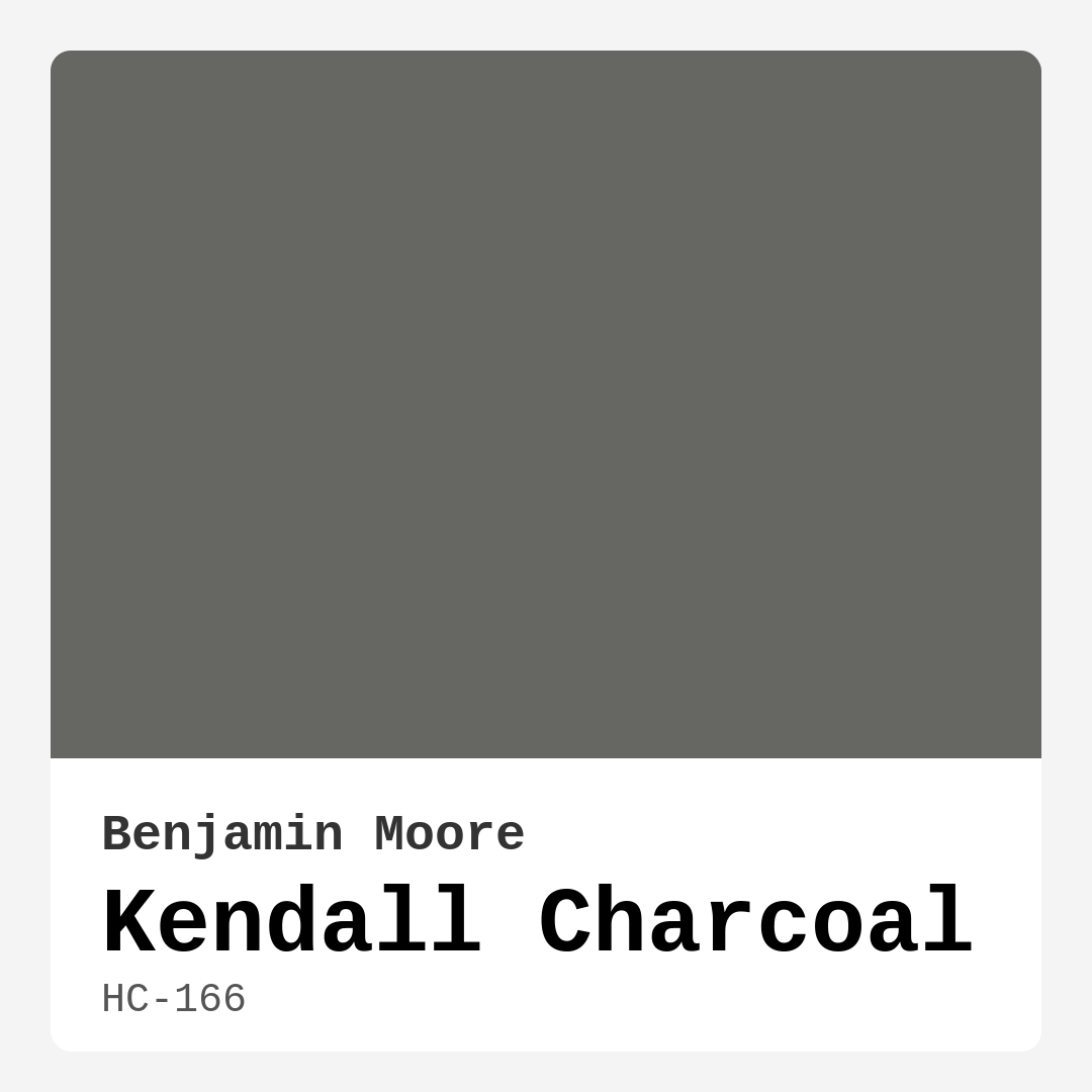 Kendall Charcoal HC-166 by Benjamin Moore