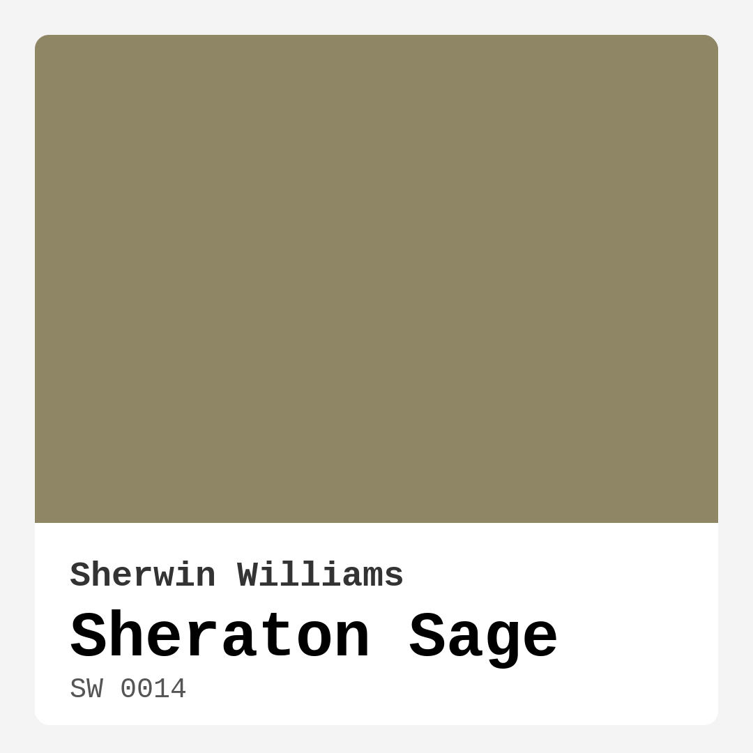 Sherwin Williams Sheraton Sage SW 0014 Real Images