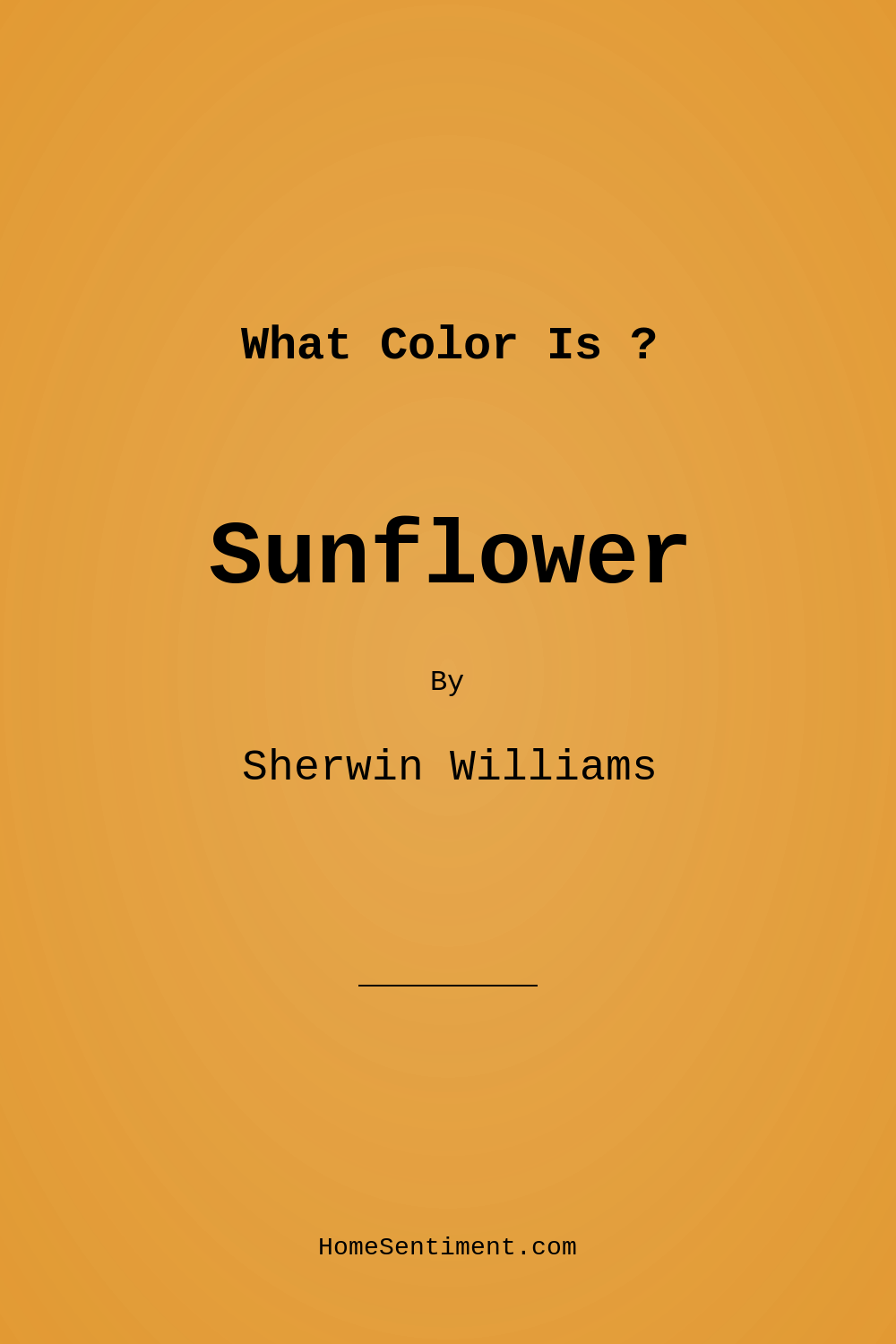 Sunflower SW 6678 by Sherwin Williams