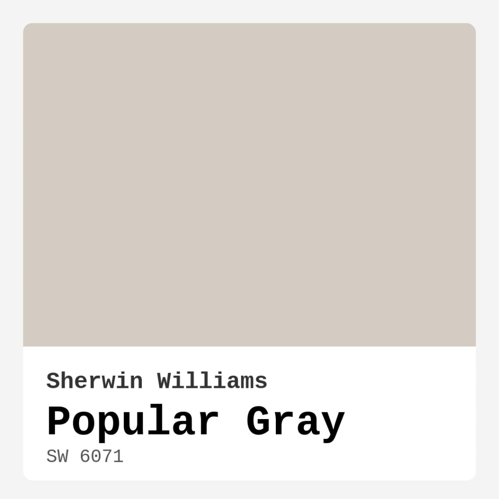 Popular Gray SW 6071 by Sherwin Williams