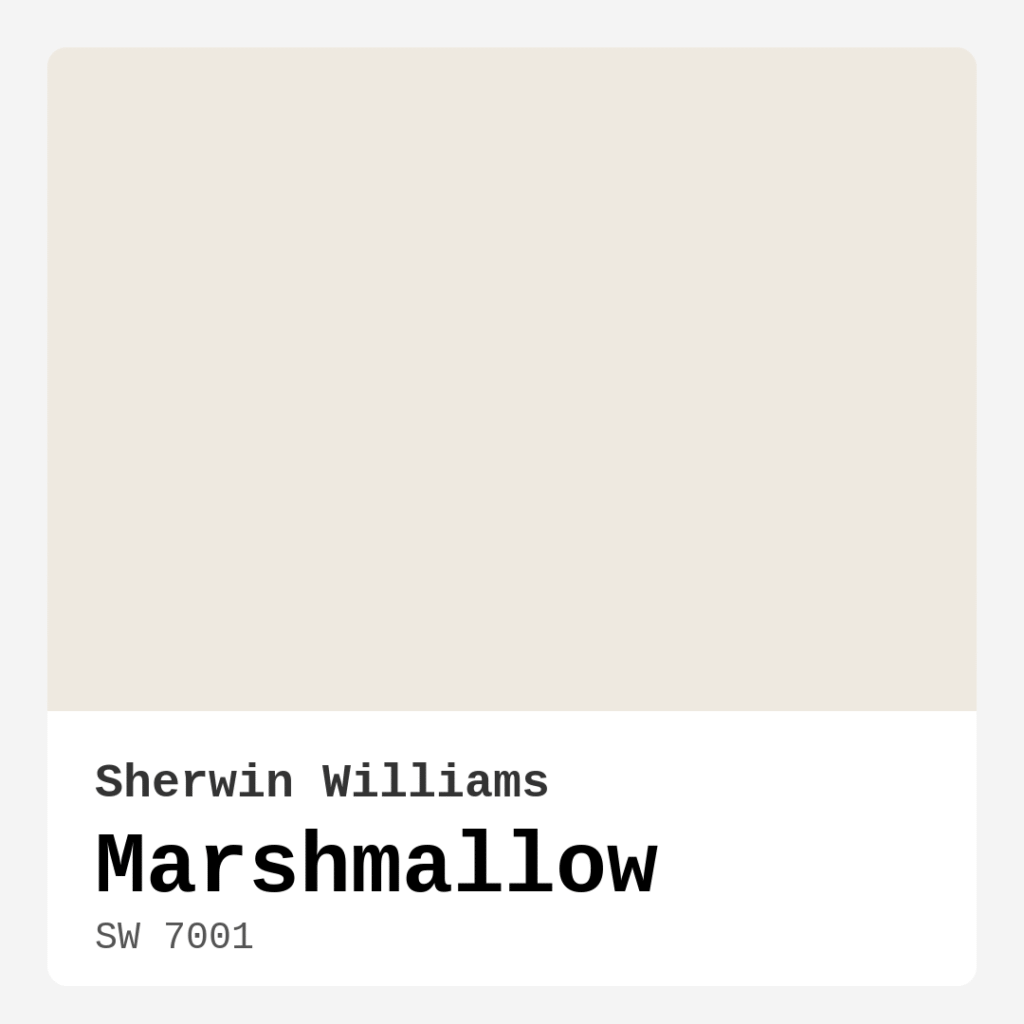 Marshmallow SW 7001 by Sherwin Williams