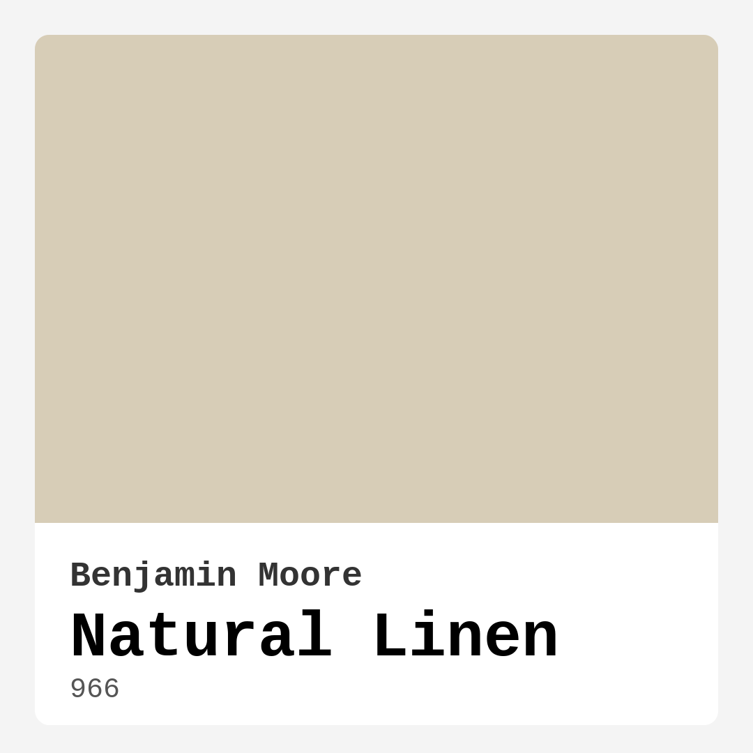 Natural Linen 966 by Benjamin Moore